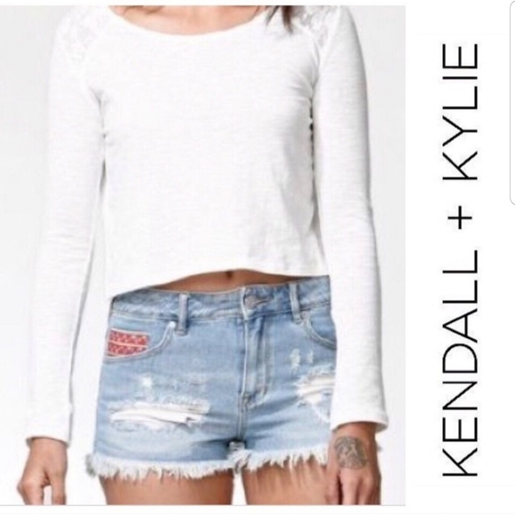 Kendall & Kylie Pants - 4for25 Kendall & Kylie Denim High-Rise Shorts